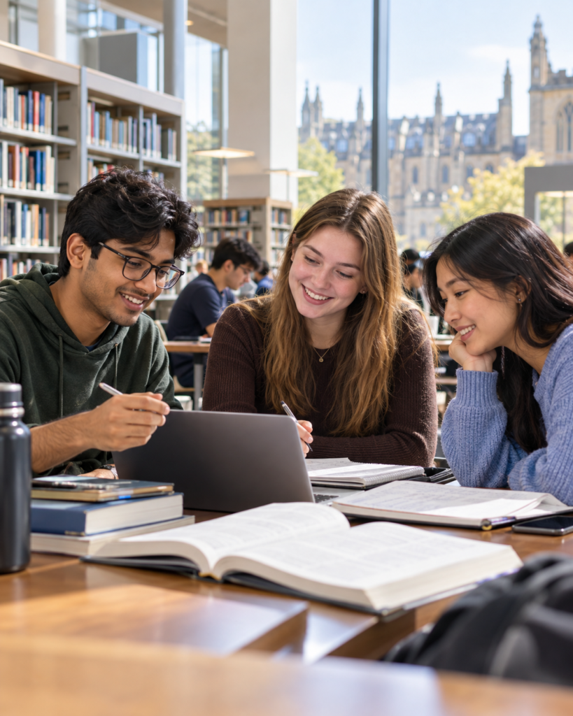 International university students studying in Sweden